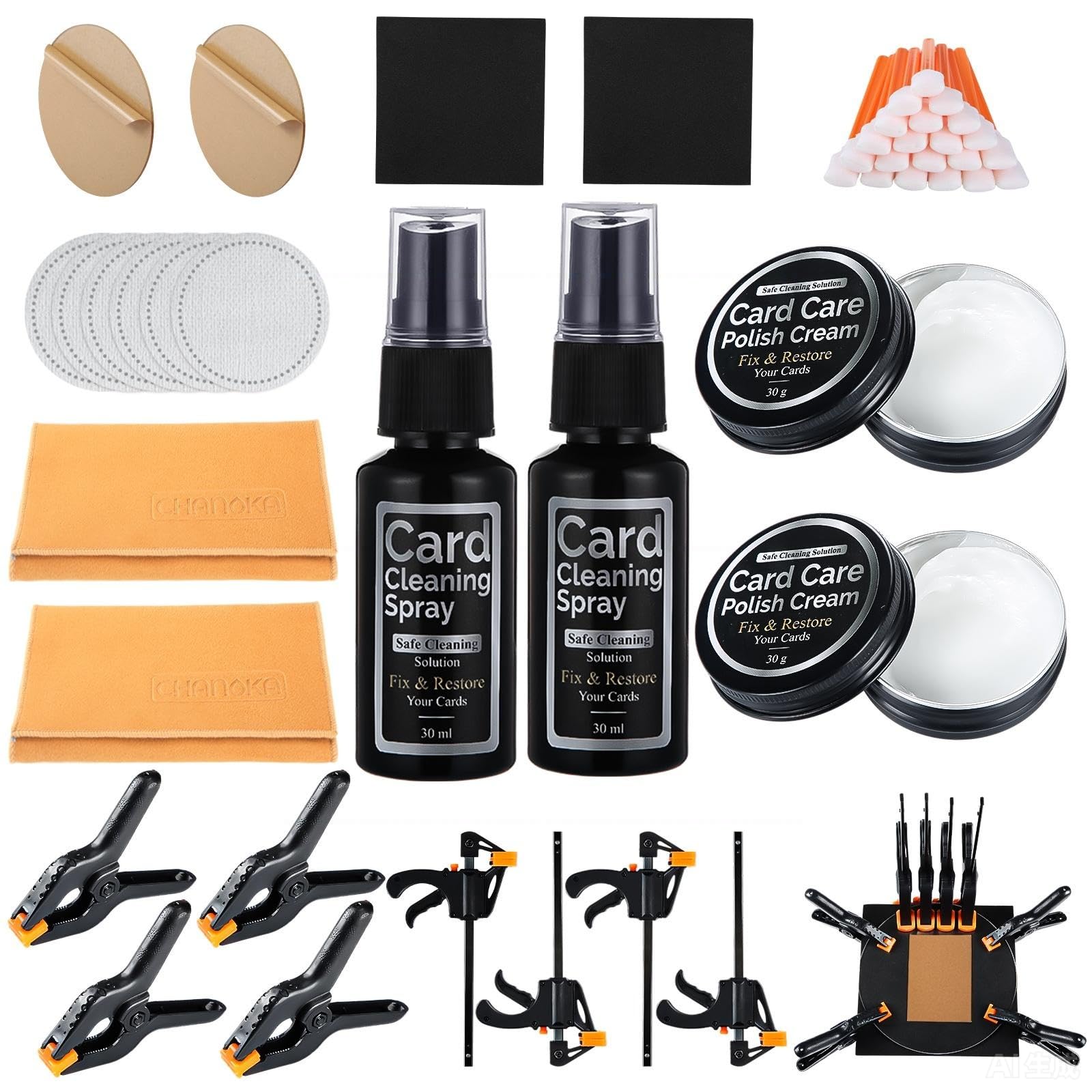 Amazon.com: Fiwochic Trading Card Cleaning Kit Card Flattening Kit
